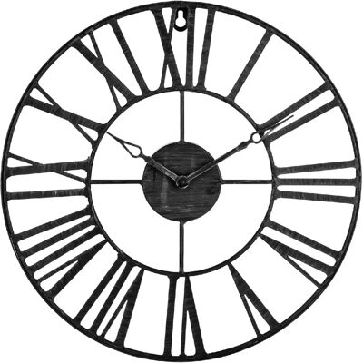 Horloge Murale Vintage en Métal ATMOSPHERA - Diam. 36cm - Publicité Horloge Murale Vintage en Métal ATMOSPHERA - Diam. 36cm - Publicité