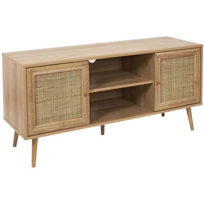Toilinux 702291 Meuble de rangement salon - Finition en bois naturel - Publicité Toilinux 702291 Meuble de rangement salon - Finition en bois naturel - Publicité