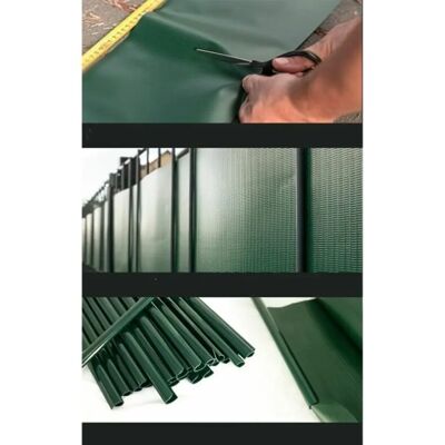 Toilinux Clôture Occultante Verte - 70m x 19cm PVC - Résistant aux UV - Publicité Toilinux Clôture Occultante Verte - 70m x 19cm PVC - Résistant aux UV - Publicité