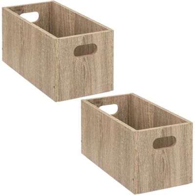 Toilinux L514934 Boîte de rangement - Lot de 2 - Publicité Toilinux L514934 Boîte de rangement - Lot de 2 - Publicité