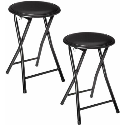 Ensemble de 2 tabourets pliants en PVC - Five Simply Smart - Publicité Ensemble de 2 tabourets pliants en PVC - Five Simply Smart - Publicité
