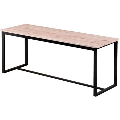 Banquette intérieure Toilinux 752121 - MDF et métal - Beige & noir - Publicité Banquette intérieure Toilinux 752121 - MDF et métal - Beige & noir - Publicité