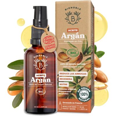 Aceite de Argán Orgánico Bionoble 50 ml - Aceite para el cabello Aceite de Argán Orgánico Bionoble 50 ml - Aceite para el cabello