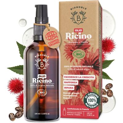 BIONOBLE ORGANIC CASTOR OIL - Organic Castor Oil 100% Pure, Natural & Cold Pressed - Castor Oil BIONOBLE ORGANIC CASTOR OIL - Organic Castor Oil 100% Pure, Natural & Cold Pressed - Castor Oil