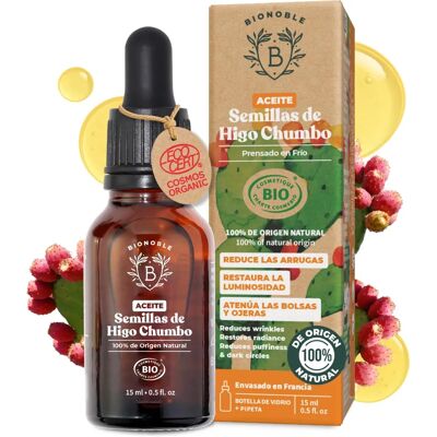 BIONOBLE Organic Prickly Pear Seed Oil - Face, Body & Hair - 15 ml BIONOBLE Organic Prickly Pear Seed Oil - Face, Body & Hair - 15 ml