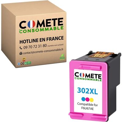 Cartouche d'Encre Couleur HP 302XL - Compatible avec HP 302 XL - Qualité fiable - Publicité Cartouche d'Encre Couleur HP 302XL - Compatible avec HP 302 XL - Qualité fiable - Publicité