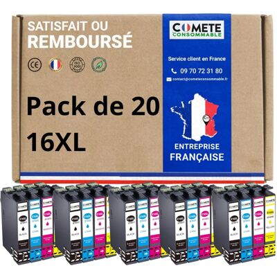Cartouches d'encre compatibles Epson 20 pièces - Haute capacité - Publicité Cartouches d'encre compatibles Epson 20 pièces - Haute capacité - Publicité