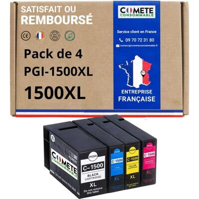 COMETE CONSOMMABLE - PGI-1500 XL - CMYK - Cartouche d'encre - Publicité COMETE CONSOMMABLE - PGI-1500 XL - CMYK - Cartouche d'encre - Publicité