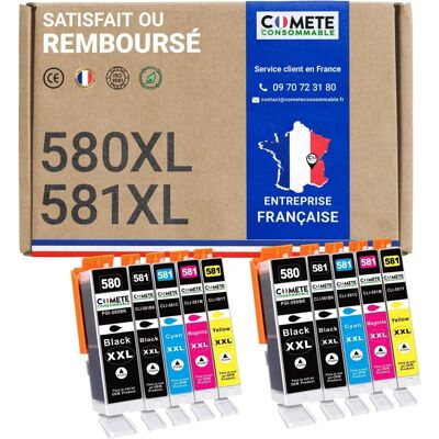 COMETE CONSOMMABLE Pack de 10 Cartouches pour Canon Pixma - Publicité COMETE CONSOMMABLE Pack de 10 Cartouches pour Canon Pixma - Publicité
