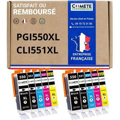COMETE CONSOMMABLE - PGI-550 CLI-551 - Cartouches d'encre - Publicité COMETE CONSOMMABLE - PGI-550 CLI-551 - Cartouches d'encre - Publicité