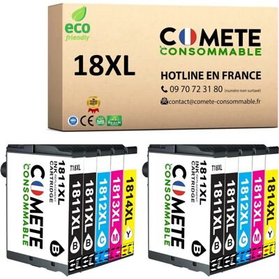 COMETE CONSOMMABLE - T1815 - 4 noir - Inkjet cartridge - Publicité COMETE CONSOMMABLE - T1815 - 4 noir - Inkjet cartridge - Publicité