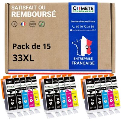 COMETE - T3351/T3361/T3362/T3363/T3364 - 15 cartouches d'encre - Publicité COMETE - T3351/T3361/T3362/T3363/T3364 - 15 cartouches d'encre - Publicité