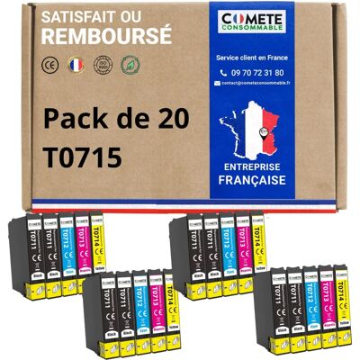 Cartouches d'encre Epson T0715 T0711 T0712 T0713 T0714 - Stylus Compatible - Publicité Cartouches d'encre Epson T0715 T0711 T0712 T0713 T0714 - Stylus Compatible - Publicité