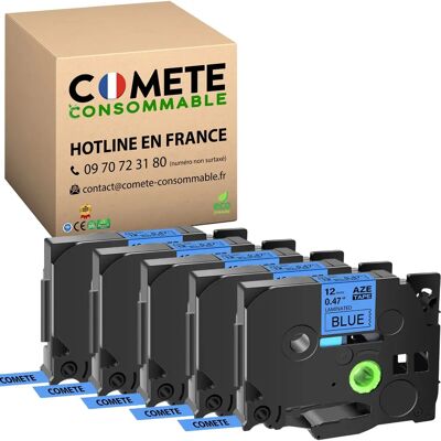 Ruban Étiquette Comete Tze-531 - Compatible avec Brother P-Touch - Publicité Ruban Étiquette Comete Tze-531 - Compatible avec Brother P-Touch - Publicité