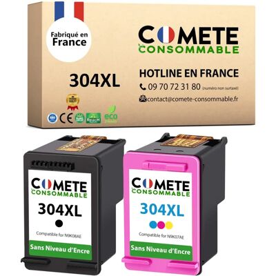 COMETE CONSOMMABLE - 304XL - 2x - Noir - Inkjet - Publicité COMETE CONSOMMABLE - 304XL - 2x - Noir - Inkjet - Publicité