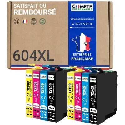 COMETE CONSOMMABLE - 604Xl - 8 Cartouches d'Encre Compatibles Epson 604 Xl - Publicité COMETE CONSOMMABLE - 604Xl - 8 Cartouches d'Encre Compatibles Epson 604 Xl - Publicité