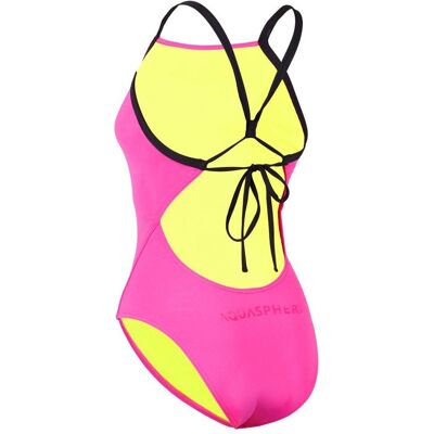 Aquasphere Traje De BaƱo Essential Tie Back Bright Pink - Swimsuit Aquasphere Traje De BaƱo Essential Tie Back Bright Pink - Swimsuit