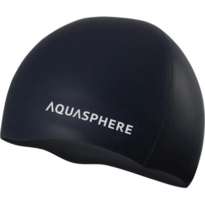 Bonnet en Silicone Simple Aqua Sphere - Noir - Adultes - Bonnet de natation - Publicité Bonnet en Silicone Simple Aqua Sphere - Noir - Adultes - Bonnet de natation - Publicité