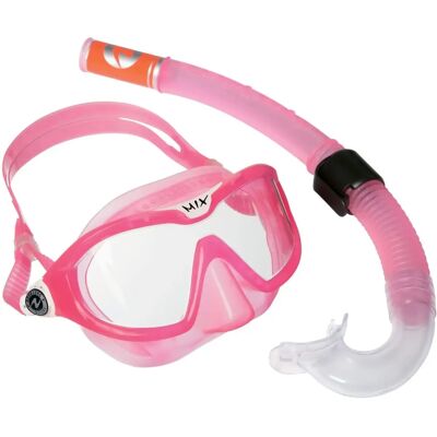 Set Snorkeling per Bambini Aqua Lung Rosa/Bianco - Panoramico 180° Set Snorkeling per Bambini Aqua Lung Rosa/Bianco - Panoramico 180°