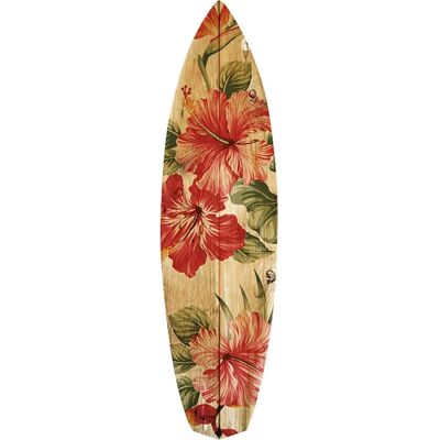 Hexoa Surf Vintage Rouge Art Mural - Décoration Murale - Publicité Hexoa Surf Vintage Rouge Art Mural - Décoration Murale - Publicité
