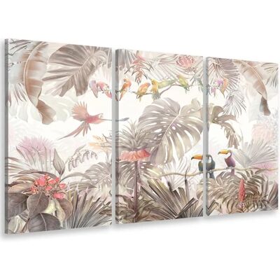 Hexoa Triptyque Table jungle jardin d’Éden - 90x60cm - Multicolore - Publicité Hexoa Triptyque Table jungle jardin d’Éden - 90x60cm - Multicolore - Publicité
