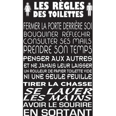 Hexoa Modèle WC 1 - Décoration artistique, Fabriqué en France, 50x80cm Noir & Blanc - Publicité Hexoa Modèle WC 1 - Décoration artistique, Fabriqué en France, 50x80cm Noir & Blanc - Publicité