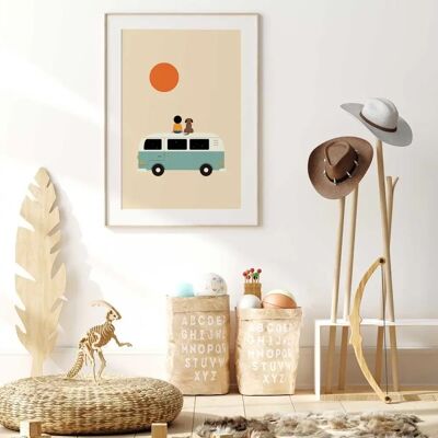 Affiche pour enfants Hexoa - Multicolore - 40x60 - Affiche - Publicité Affiche pour enfants Hexoa - Multicolore - 40x60 - Affiche - Publicité