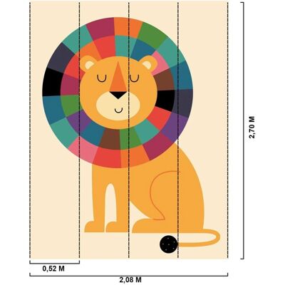 Hexoa Rainbow Lion Wallpaper - Wallpaper - Publicité Hexoa Rainbow Lion Wallpaper - Wallpaper - Publicité
