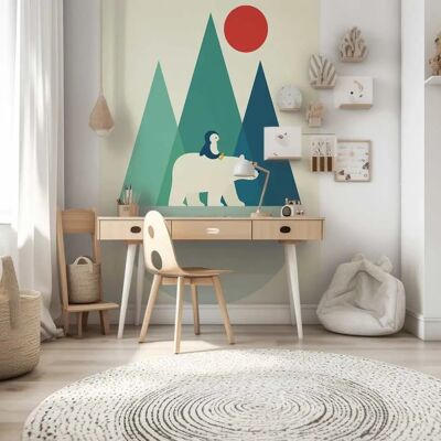 Papier peint Hexoa Ice World - Multicolore 208x270 - Publicité Papier peint Hexoa Ice World - Multicolore 208x270 - Publicité