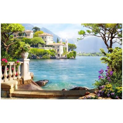 Hexoa Affiche Paysage - Bleu - 60x40cm - Affiche paysage - Publicité Hexoa Affiche Paysage - Bleu - 60x40cm - Affiche paysage - Publicité