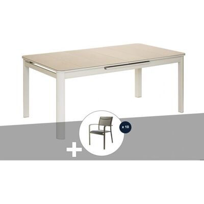 Table de Jardin Rectangulaire Extensible Milos Ivoire - Table de Jardin - Publicité Table de Jardin Rectangulaire Extensible Milos Ivoire - Table de Jardin - Publicité