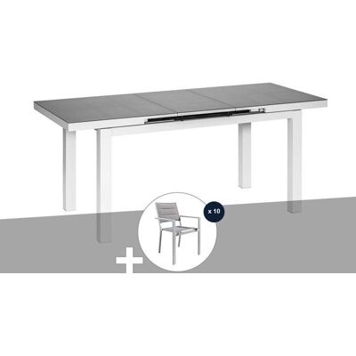 Ensemble de Table de Jardin Ibiza - Extensible, 10 Chaises - Publicité Ensemble de Table de Jardin Ibiza - Extensible, 10 Chaises - Publicité