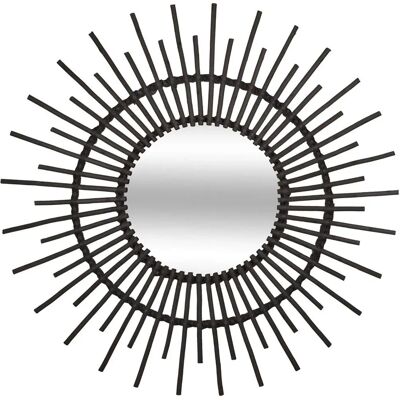 Miroir Soleil en Rotin Atmosphera - 76cm Décoration Murale - Publicité Miroir Soleil en Rotin Atmosphera - 76cm Décoration Murale - Publicité
