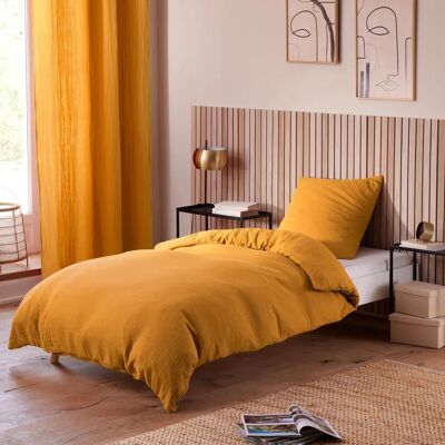 UNIVERS DECOR Noah Curry 140x200 duvet cover set - Publicité UNIVERS DECOR Noah Curry 140x200 duvet cover set - Publicité