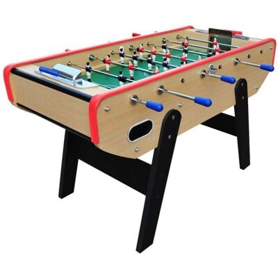 Wilsa Baby Foot - Jeu de football miniature intérieur - Style vintage - Publicité Wilsa Baby Foot - Jeu de football miniature intérieur - Style vintage - Publicité