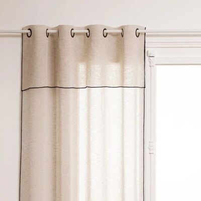 UNIVERS DECOR - Contrasting bourdon eyelet curtains Atmosphéra Linen - Curtains - Publicité UNIVERS DECOR - Contrasting bourdon eyelet curtains Atmosphéra Linen - Curtains - Publicité