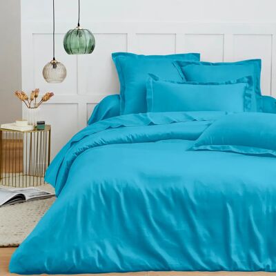 Housse de couette Univers Decor Premium 240x220cm - Cyan - Publicité Housse de couette Univers Decor Premium 240x220cm - Cyan - Publicité