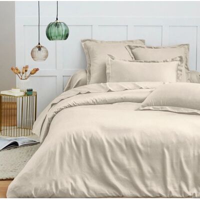Univers Decor Housse de couette - 240 x 220 cm - Sable - Qualité premium - Publicité Univers Decor Housse de couette - 240 x 220 cm - Sable - Qualité premium - Publicité