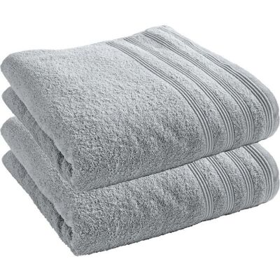 Univers Decor - Serviettes de bain - Perle - 2 pièces, 90x150cm, Coton - Publicité Univers Decor - Serviettes de bain - Perle - 2 pièces, 90x150cm, Coton - Publicité