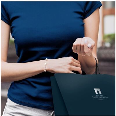 Ateliers Saint Germain Forçat Prestige Armband - Wit - One Size Ateliers Saint Germain Forçat Prestige Armband - Wit - One Size
