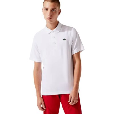 Lacoste Weiß Modell Dh3201 Recyceltes technisches Polo - Poloshirt Lacoste Weiß Modell Dh3201 Recyceltes technisches Polo - Poloshirt