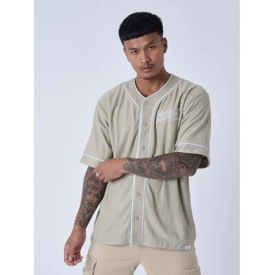 Project X Paris Khaki S Baseball-Trikot-Hemd Project X Paris Khaki S Baseball-Trikot-Hemd