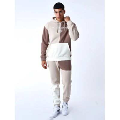Pantaloni della tuta tricolore in maglia beige - Pantaloni sportivi Pantaloni della tuta tricolore in maglia beige - Pantaloni sportivi