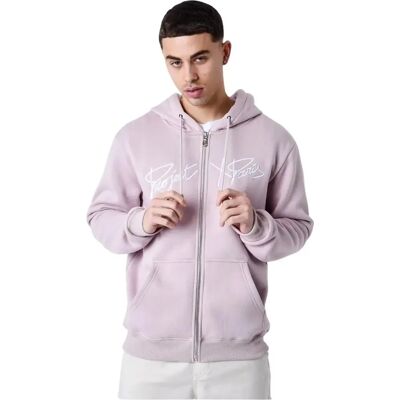 Giacca Rosa XL Project X Paris - Cappuccio, Zip, Ricamo Giacca Rosa XL Project X Paris - Cappuccio, Zip, Ricamo