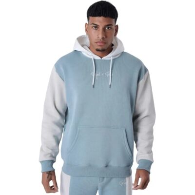 Sweat à Capuche Colorblock XL Bleu vert - Sweats - Publicité Sweat à Capuche Colorblock XL Bleu vert - Sweats - Publicité