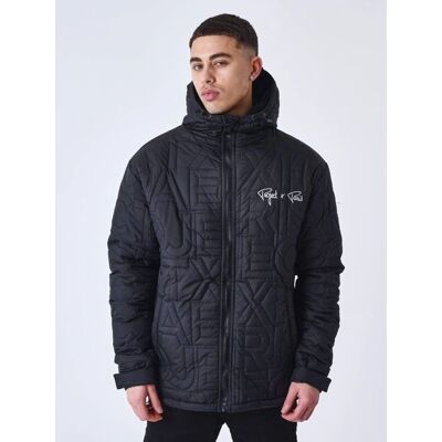 Chaqueta acolchada con capucha Project X Paris - XL Hombre Negro Chaqueta acolchada con capucha Project X Paris - XL Hombre Negro