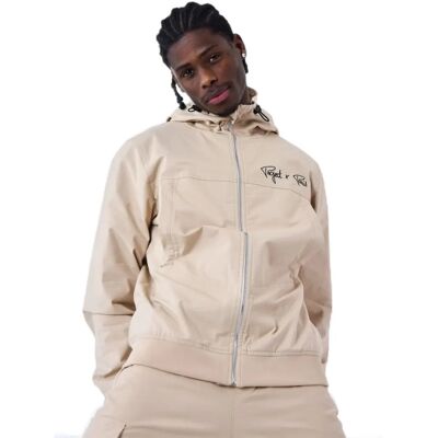 Project X Paris Elfenbein XL Kapuzenjacke - Joggingjacke Project X Paris Elfenbein XL Kapuzenjacke - Joggingjacke