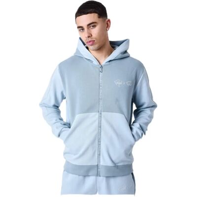 Sweat à capuche gris-bleu Project X Paris - Mélange coton-polyester - Publicité Sweat à capuche gris-bleu Project X Paris - Mélange coton-polyester - Publicité