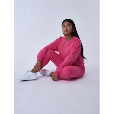 Project X Paris Fuchsia Oversized Cropped Sweatshirt - Woman - Basic Top Project X Paris Fuchsia Oversized Cropped Sweatshirt - Woman - Basic Top