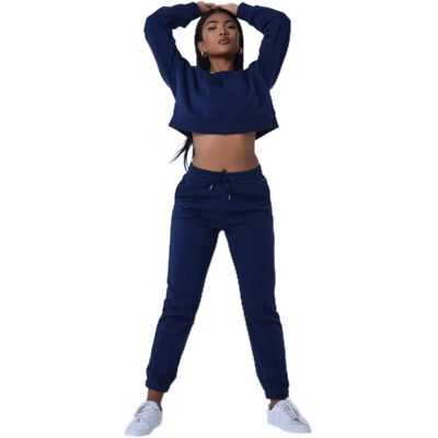 Project X Paris - Basic elastischer Jogginghose - Damen - Mitternachtsblau - Größe S Project X Paris - Basic elastischer Jogginghose - Damen - Mitternachtsblau - Größe S